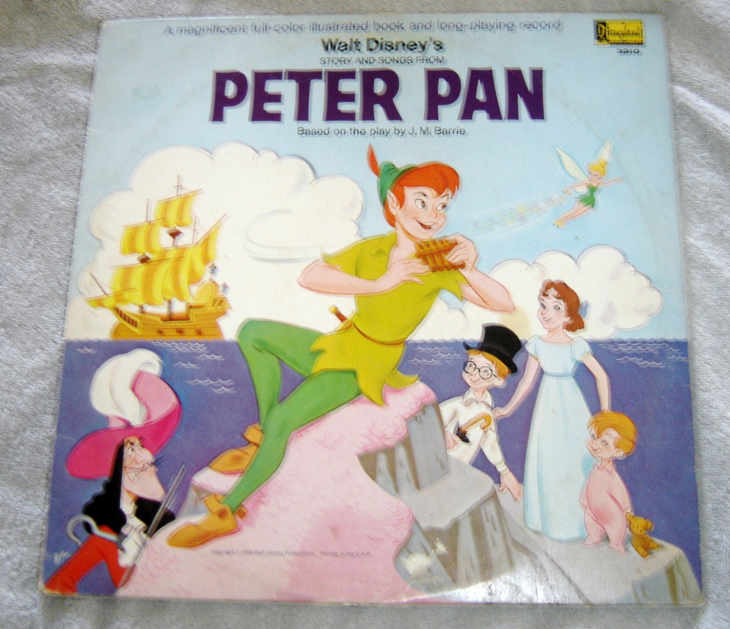 Walt Disney LP Record Story and Songs From Peter Pan by Domerdisc2