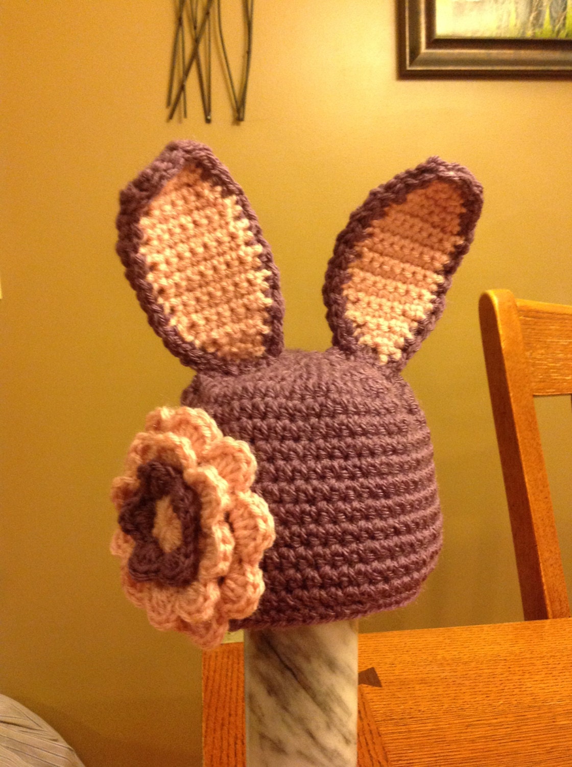 Crochet Bunny Easter Hat