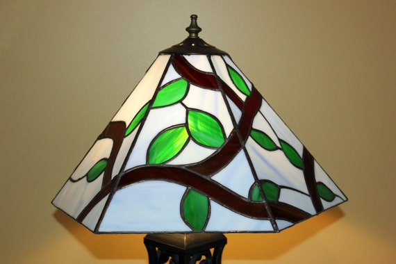 Items Similar To Tree Branch Stained Glass Lamp On Etsy