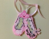 Ballet slippers magnet plastic canvas needlepoint