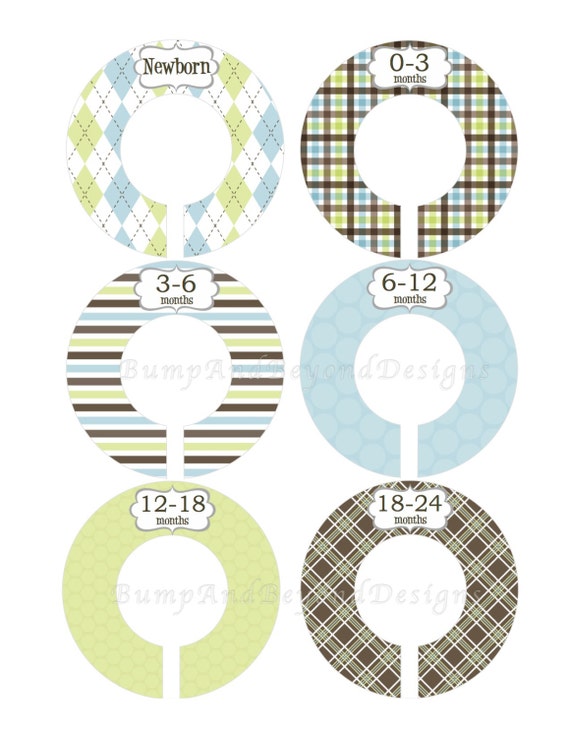 Custom Closet Dividers Baby Closet by BumpAndBeyondDesigns on Etsy
