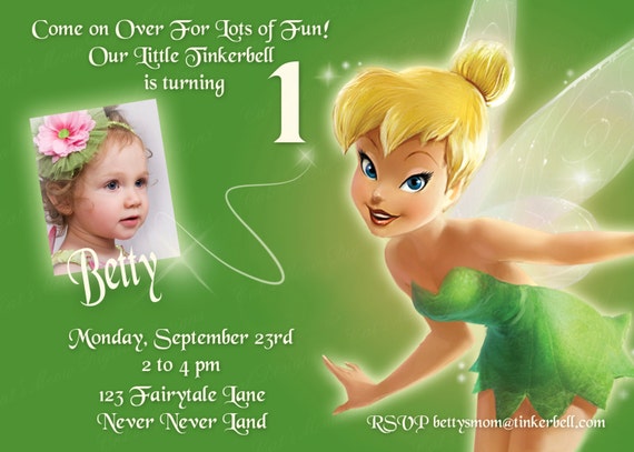 Sample Layout Tinkerbell Invitations 8