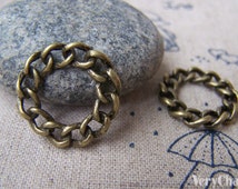 Popular items for chain link ring on Etsy