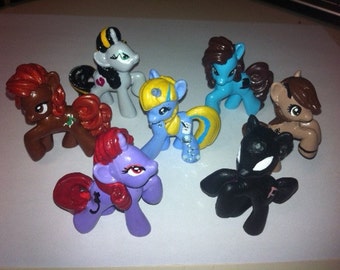 Custom My Little Pony Blind Bag Set G1 Wedding Ponies Tux and