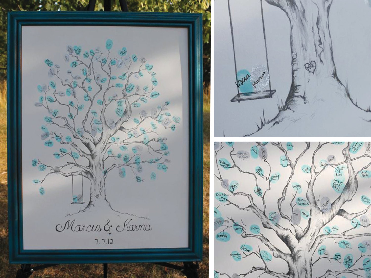 Fingerprint Tree Guest Book