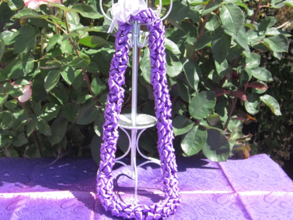 Lei flower Crown  Purple san HandcraftsSewCute Flower jose crown on by Etsy