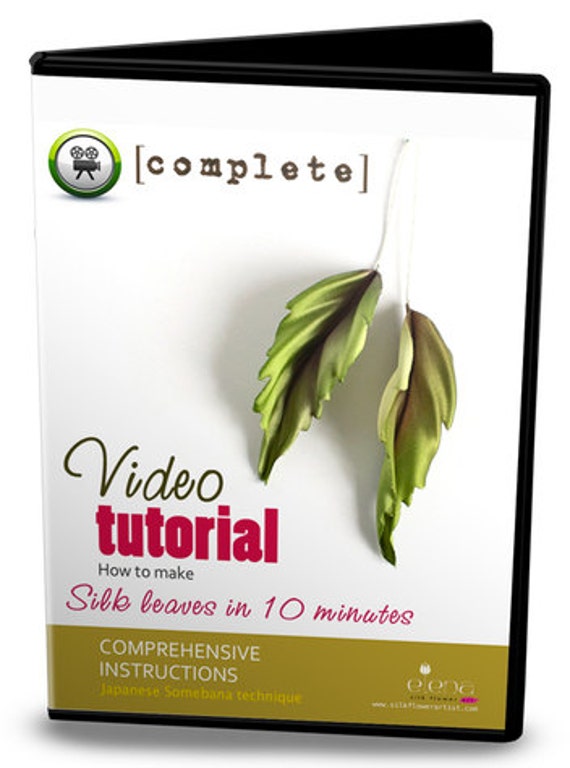 Items similar to Video tutorial 'How to make A SILK LEAF using japanese