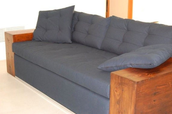 Items similar to Reclaimed wood arm sofa totally custom starting at on Etsy