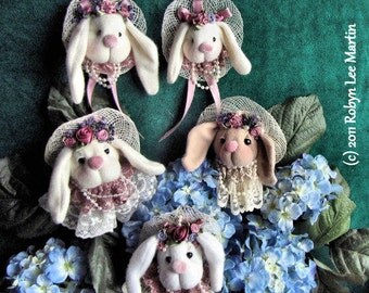 PDF Pattern, Primitive Bunny, Plant Poke, Pin, Magnet