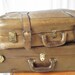 Vintage All Leather Suitcase - Large Size - Like the Robert Redford of Suitcases