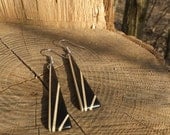 Deco Inspired Earrings - Ebony and Holly