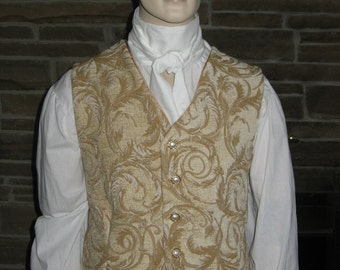Regency waistcoat vest ONLY Jane Austin, Mr Darcy Style