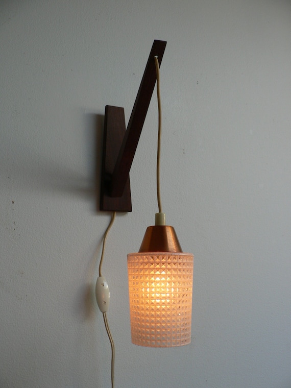 Reserved for Maria 1950s Danish Modern Wood Swag Pendant Light wiring a european light switch 