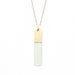 Long gold necklace - gold bar necklace - gold jewelry - long layering necklace - seafoam dipped necklace - Sea and Cake jewelry