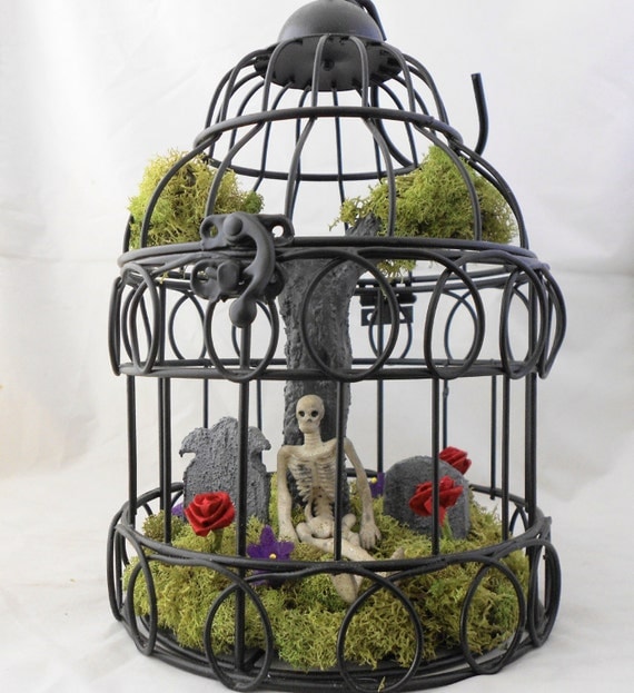 Gothic Home Decor Victorian Gothic Bird Cage Miniature
