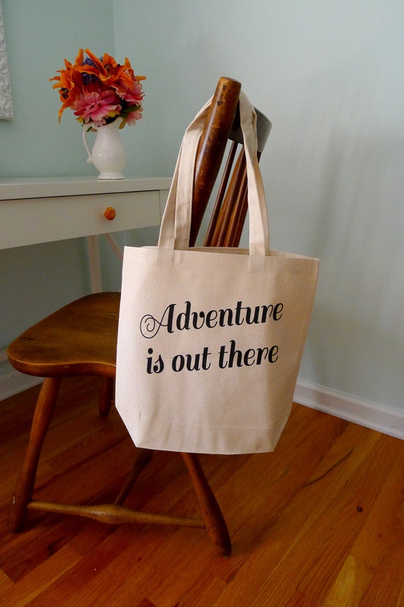 adventure is out there, adventure tote bag, tote bag, Up movie tote bag
