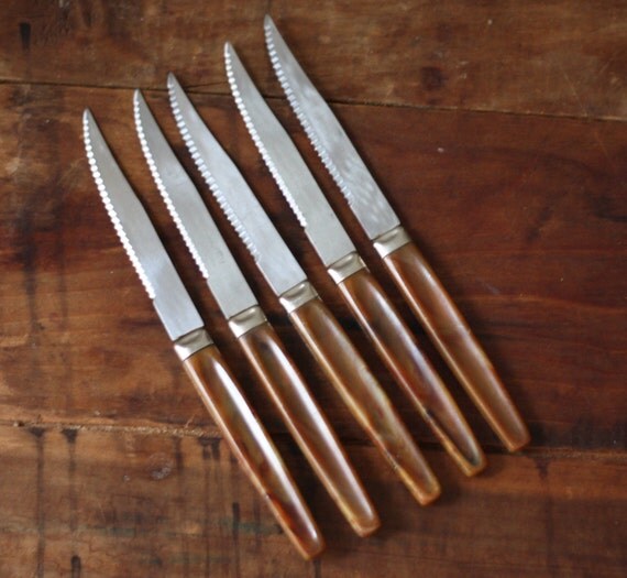 Vintage Regent Sheffield Stainless England Bakelite Cutlery