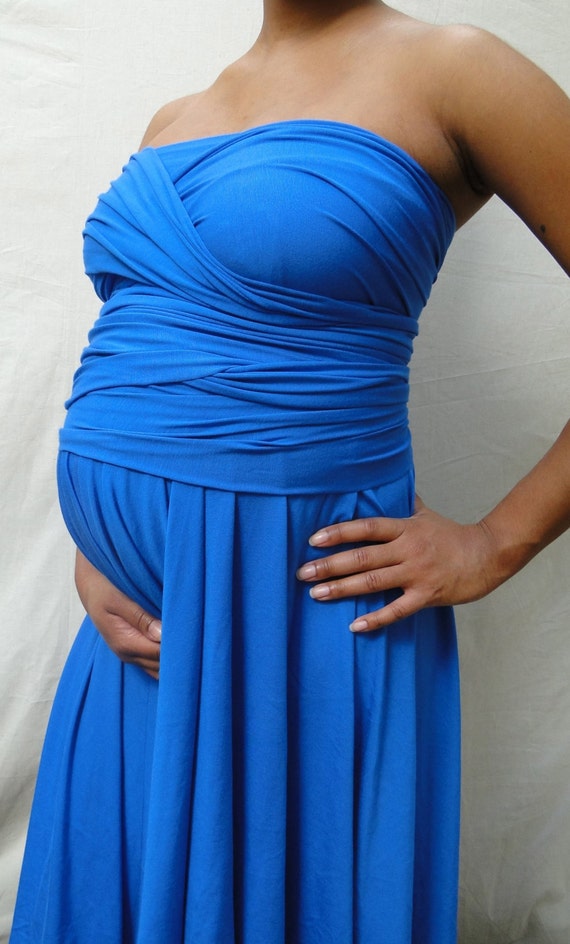 Items similar to Maternity Dress Convertible Infinity Wrap Dress In