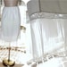 Vintage 40s 50s White Rayon Satin Half Slip M/L Accordion Sheer Chiffon Hemline Lingerie