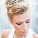 Antique Rhinestone Tiara Bridal Crown Head Piece 1920s Unique Crystal Bling Tiarra - Style 5061