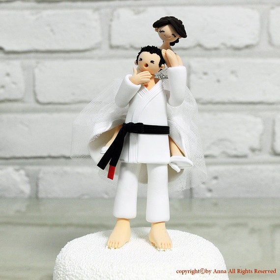 Wedding cake toppers jiu jitsu