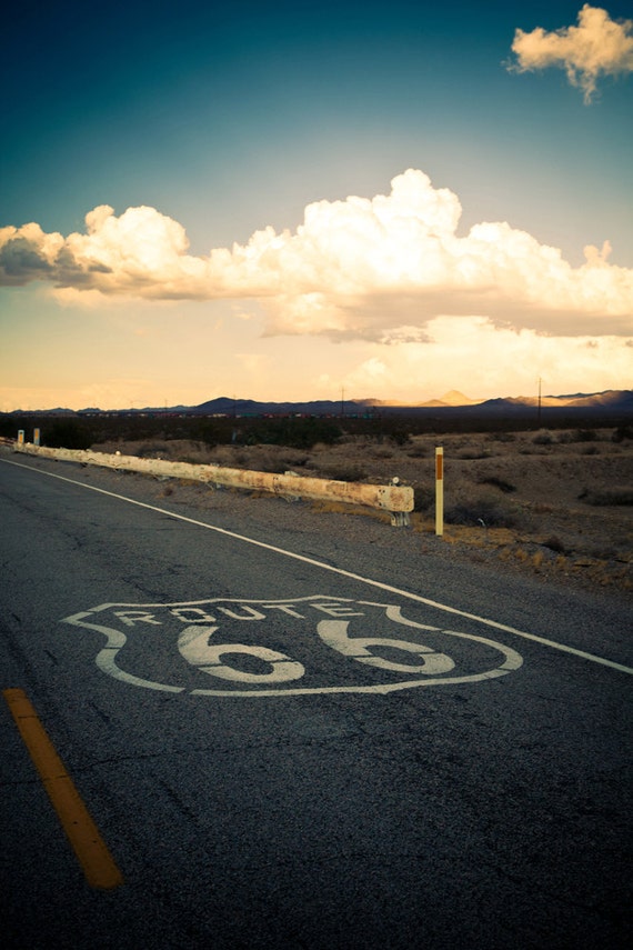 Route 66 Road Trip Landscape California Desert Route 66