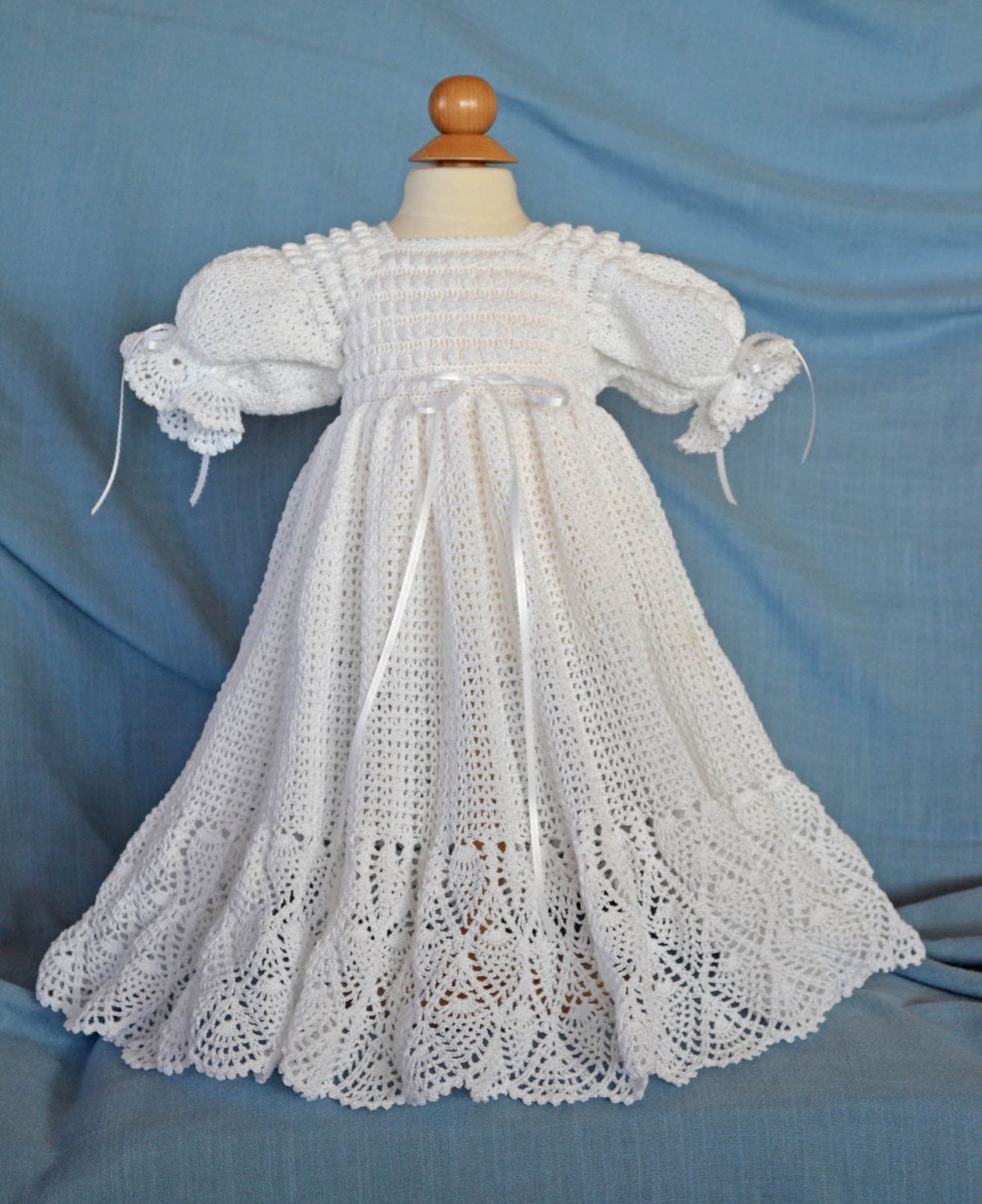 white christening gown