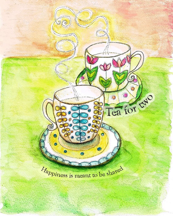 Tea Series Art Prints 8 x 10 size