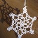12 Snow White Christmas Stars - Crochet snowflakes - Christmas and winter accessory for cozy home - Last listing