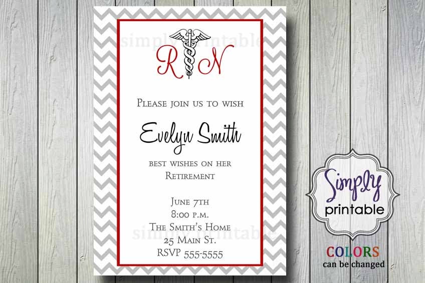 Free Invitations Templates For Retirement For Nurses 2