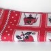 Vintage Tablecloth and Napkins Red with White Polka Dots Roosters Peppers and Teapots