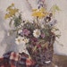 Vintage Zelinskaya-Plate (Wildflowers) Postcard - 1957