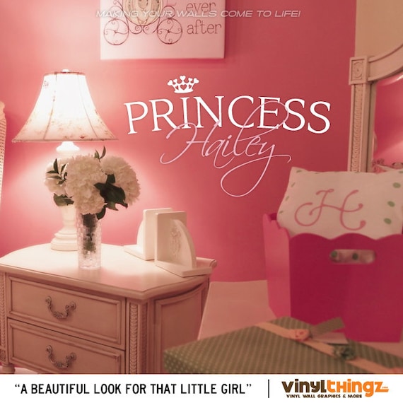 Princess Wall Decals Girls Nursery Custom by VinylThingzWalls