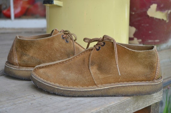 Vintage Suede Leather Prep CLARKS Desert Trek Peddler Shoes