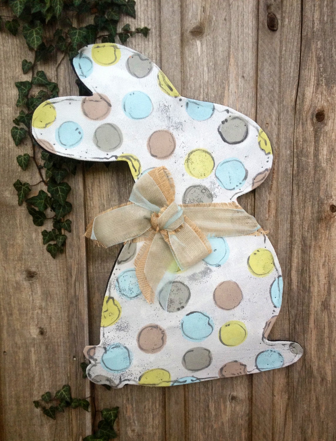 Easter Door Hanger Screen Door Hanger Blue and Green Easter