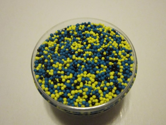 2oz Blue Black Yellow Batman Nonpareil Cake Pop Cookie Cupcake Decorations Il_570xn