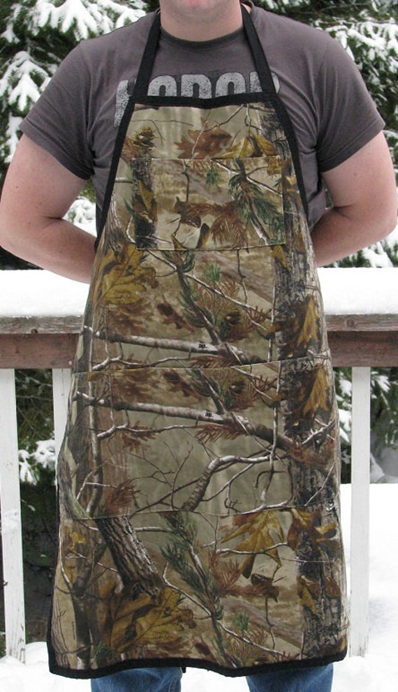 Camouflage Apron BBQ cooking cleaning Apron by adfabinidaho