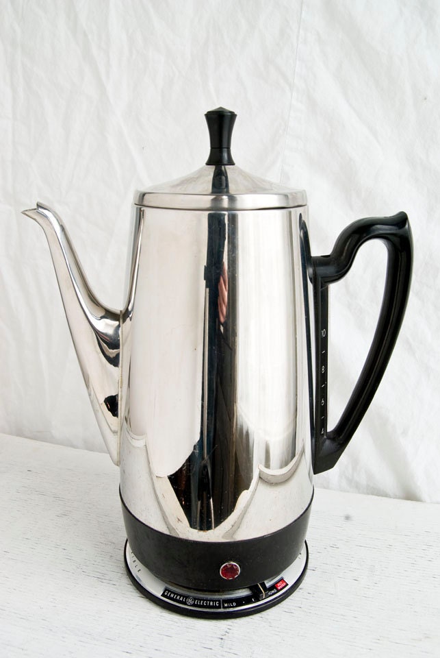 Vintage General Electric 10 Cup Immersible Coffee Percolator