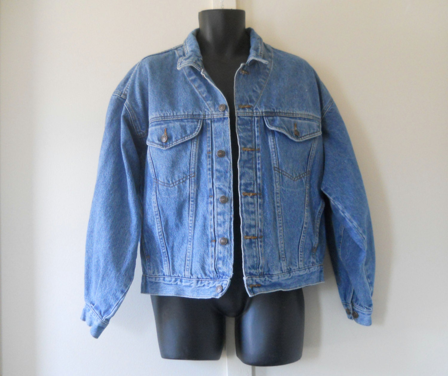 Mens Jean Jacket Mens Denim Jacket 80s Jean Jacket Jordache