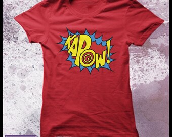 Kapow tshirt women's - sound effects t shirt