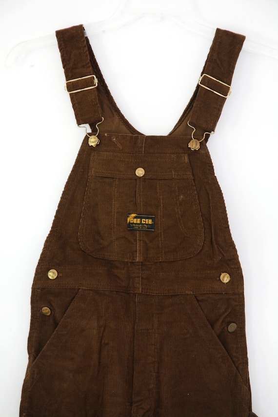 Vintage Overalls Corduroy Dark Brown UNISEX by VintageReBelle