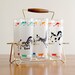 Vintage Libbey Carousel Merry Go Round Circus Frosted Glasses w/ Rack
