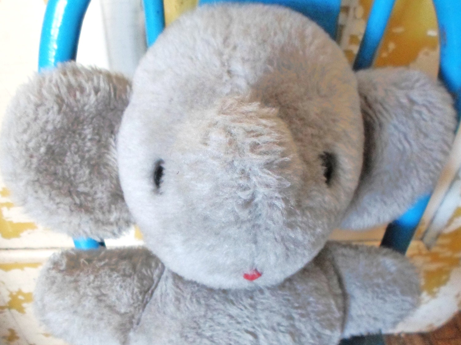 vintage stuffed elephant