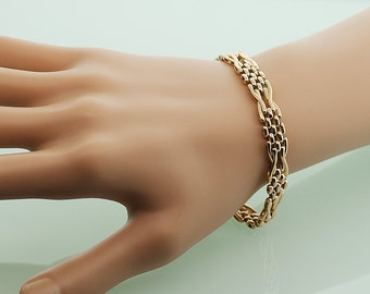 Vintage Bracelet - Vintage Rose Gold Link Bracelet
