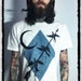 Ashley Riot "birds of prey" white T-shirt