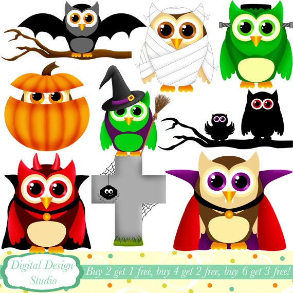 halloween owl clip art free - photo #40