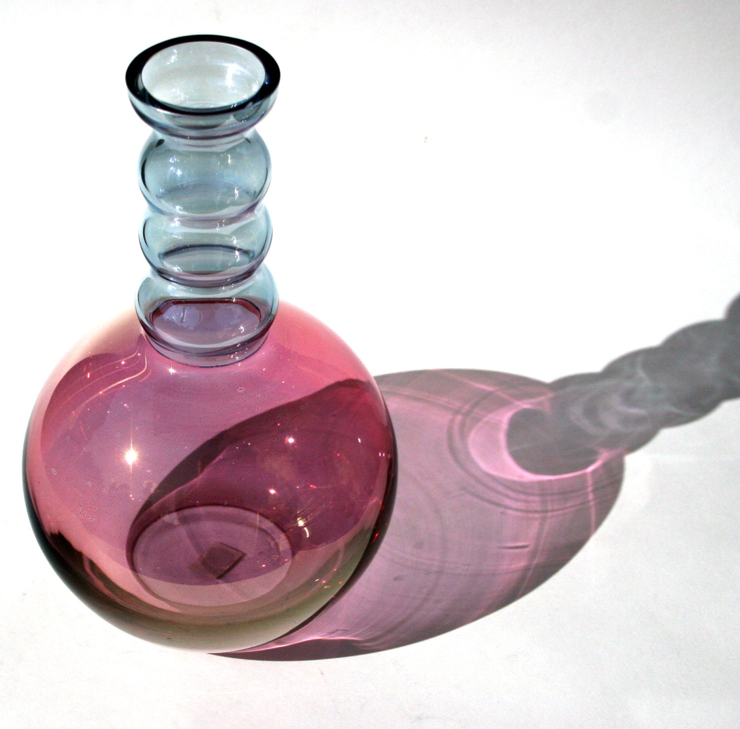 Reserved for Dean Purple Thick Glass Vase by Studio Nova