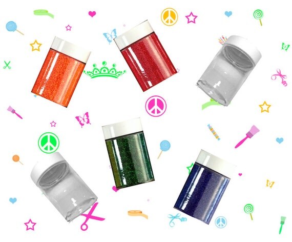 2 oz. Clear Plastic Jars with White Screw Cap - Food Grade PET Storage Jars - Craft Party Favor Packaging Supplies Il_570xn