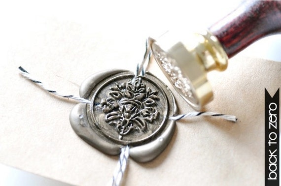 B20 Wax Seal Stamp Victorian Deco by Backtozero on Etsy