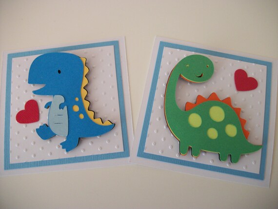Beautiful 80 Dinosaur Card Handmade